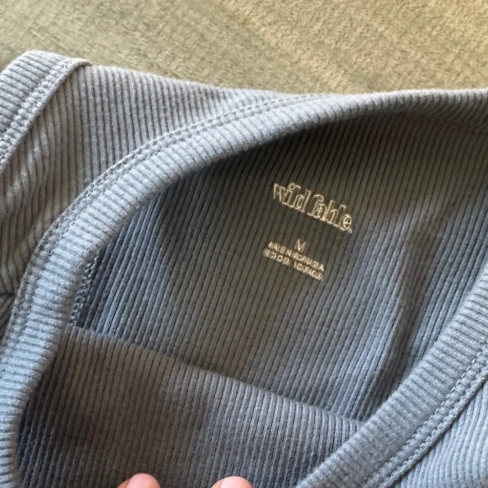 Women's Ribbed crop/semi crop Tank Tops  - Black, Blue, Brown, Cream - Picture 6 of 6